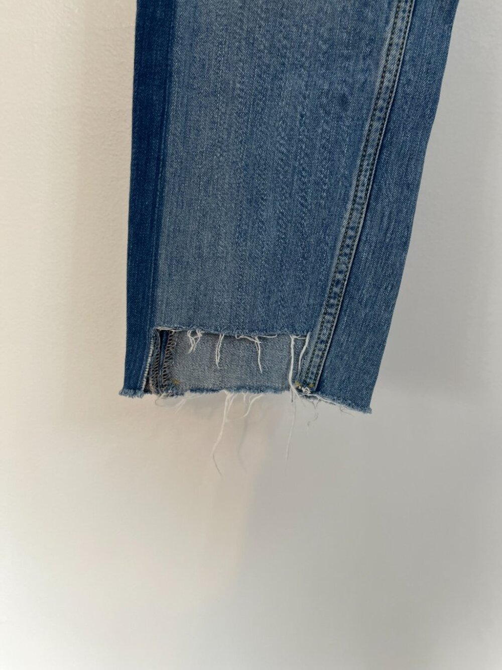 Zara Basic Z1975 Denim Two Tone Ankle Jeans - Picture 2 of 5
